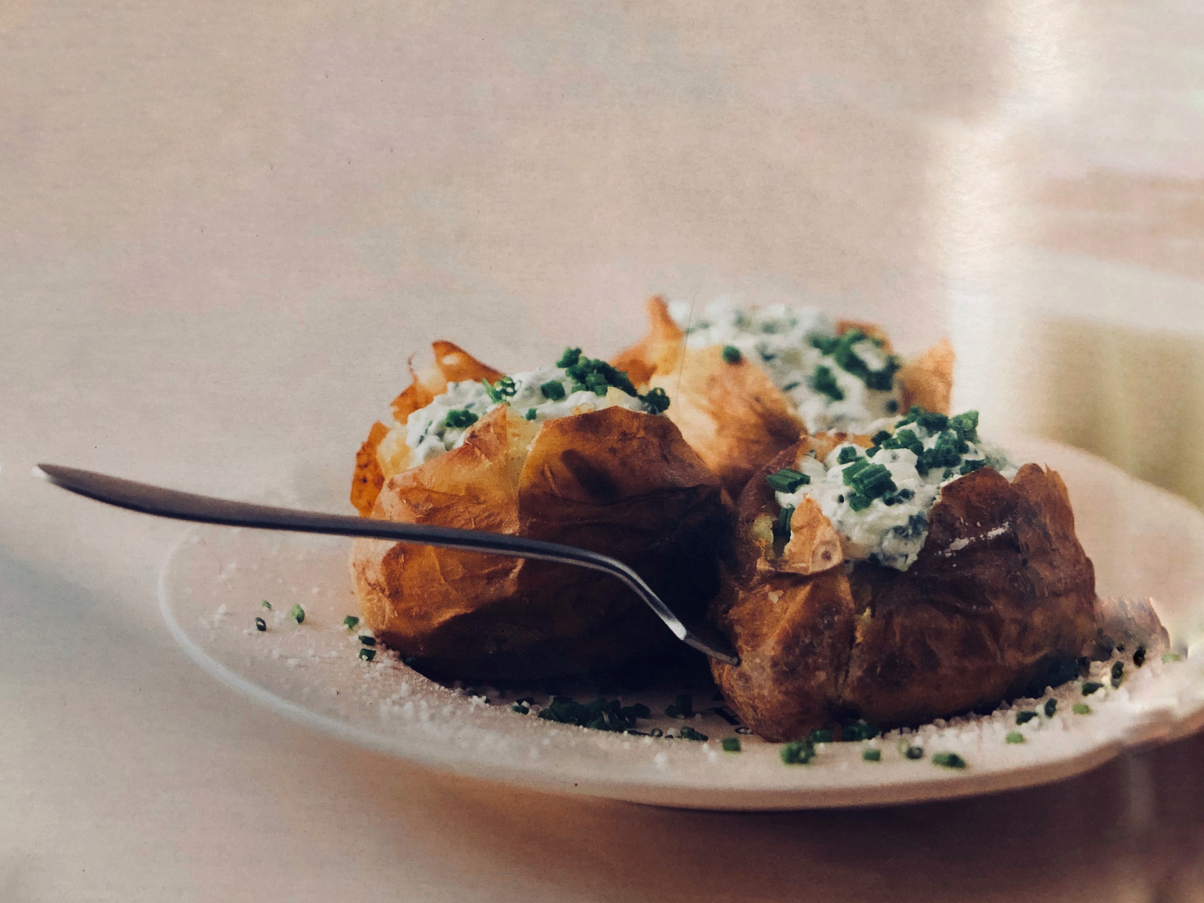 Pečené brambory s tvarohem