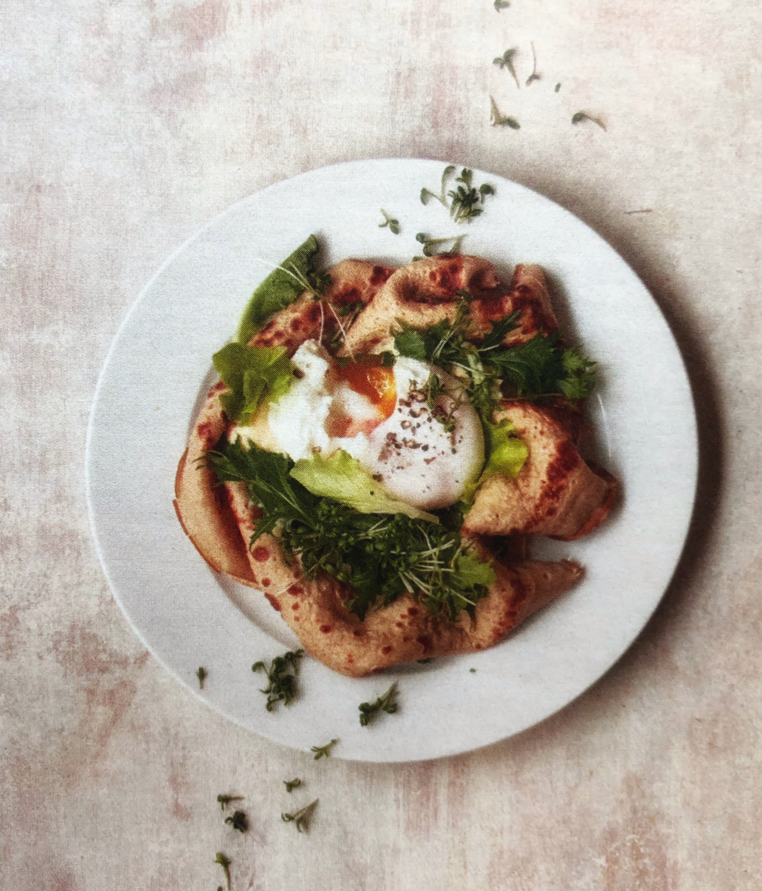 Palačinky s pošírovaným vejcem