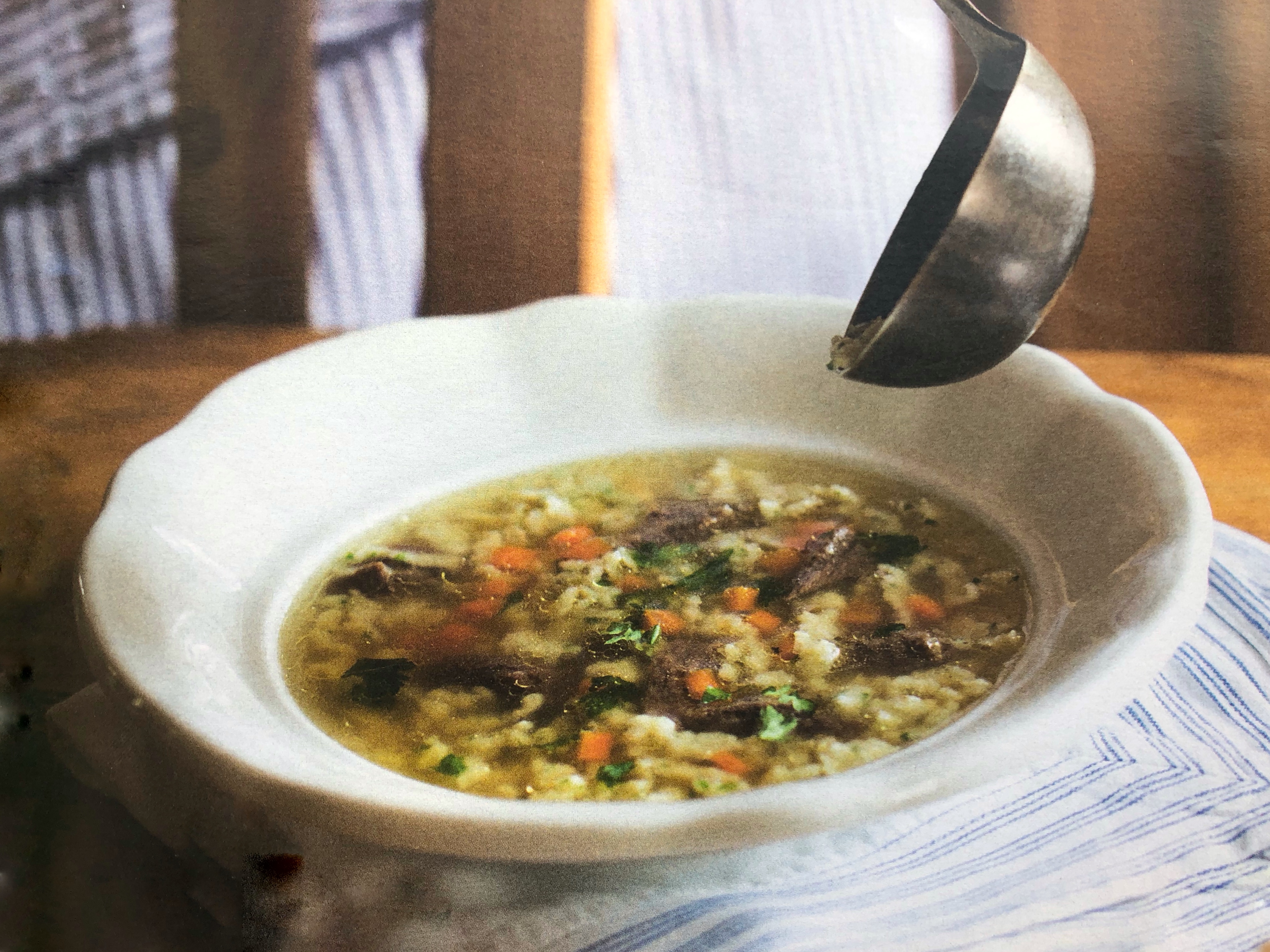 Hovězí vývar se strouháním