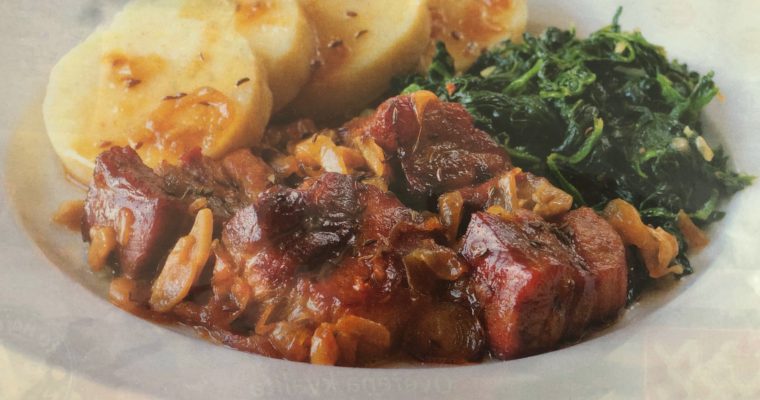 Moravský vrabec se špenátem