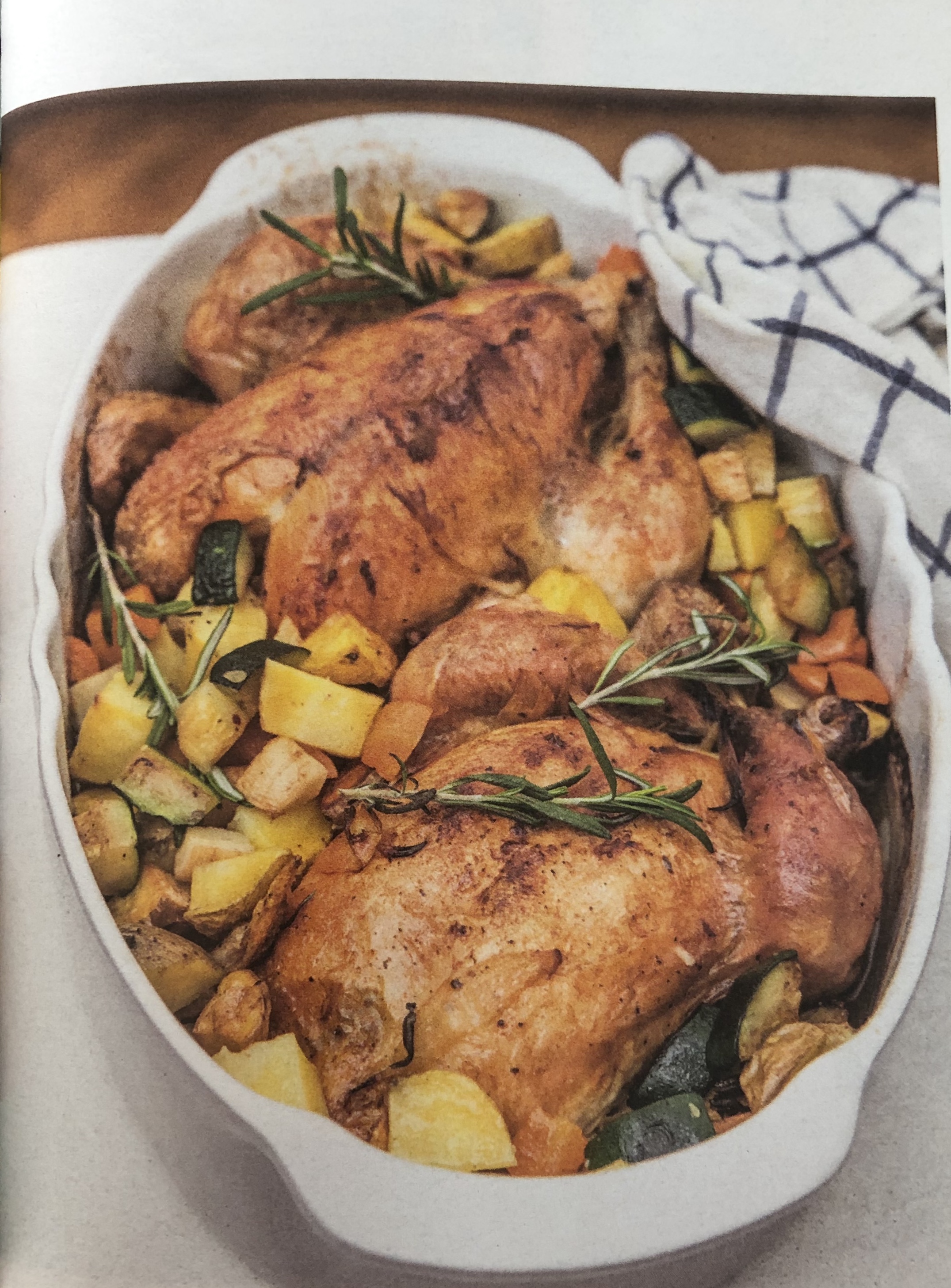 Pečené kuře na zelenině