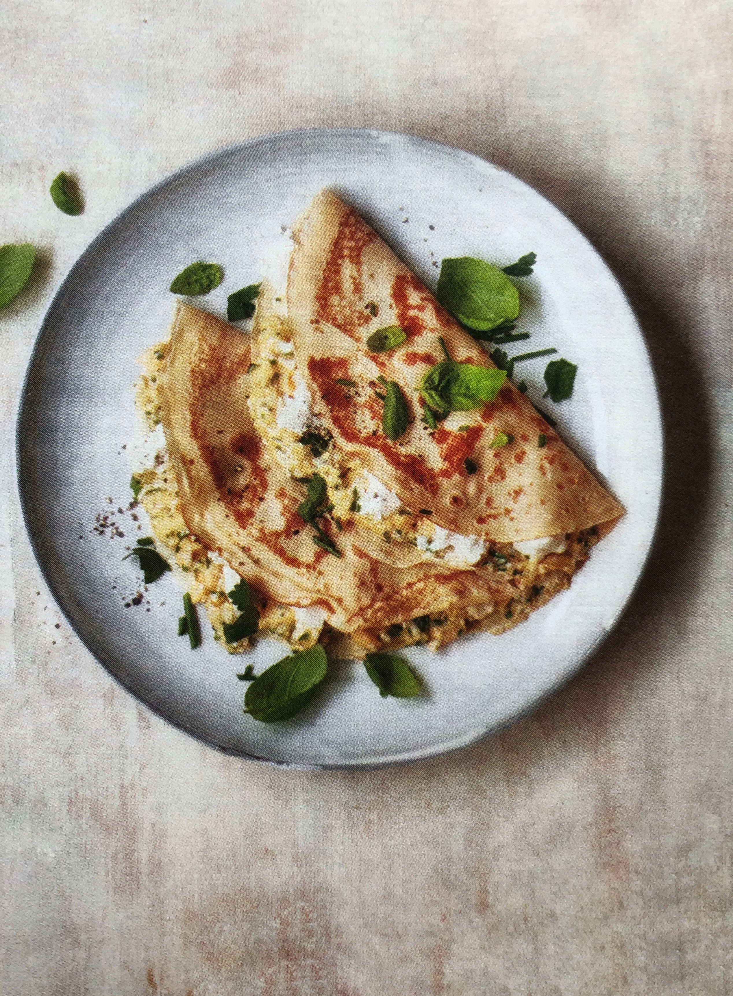 Palačinky s míchanými vejci