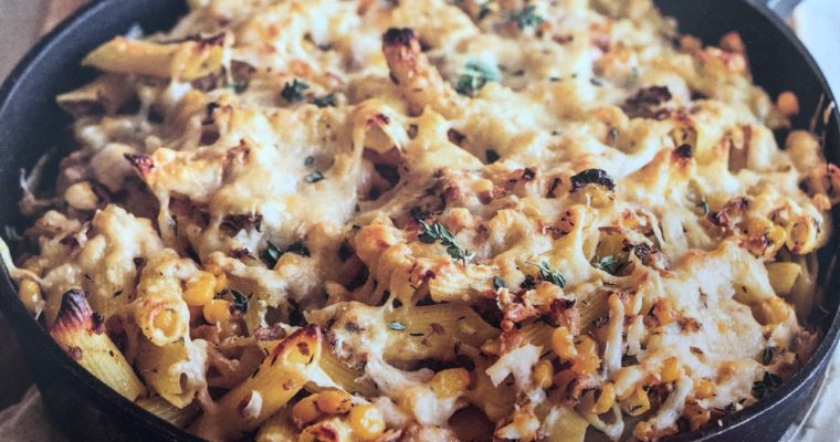 Zapečené těstoviny s tuňákem a kukuřicí