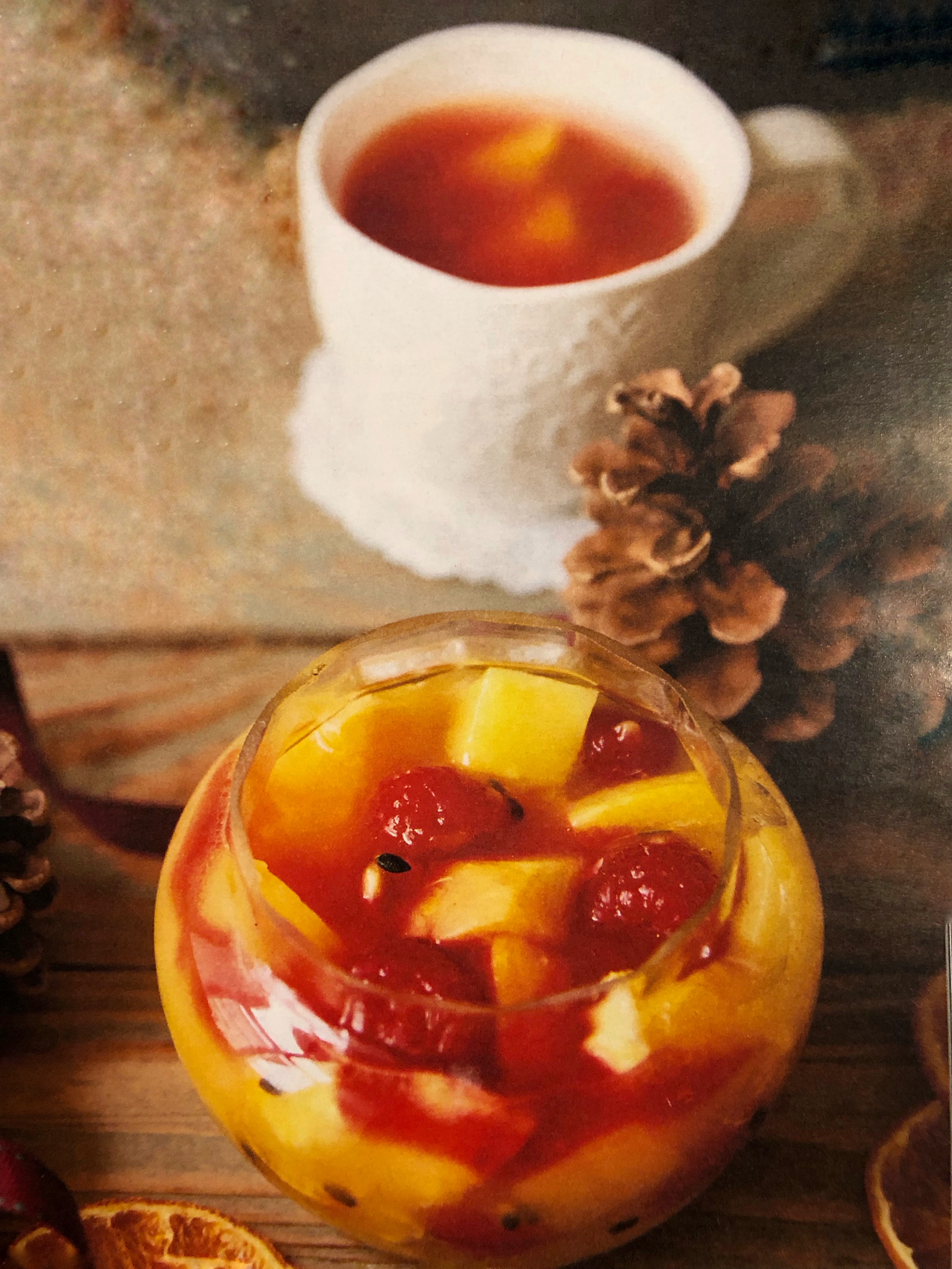 Pečený čaj z exotického ovoce