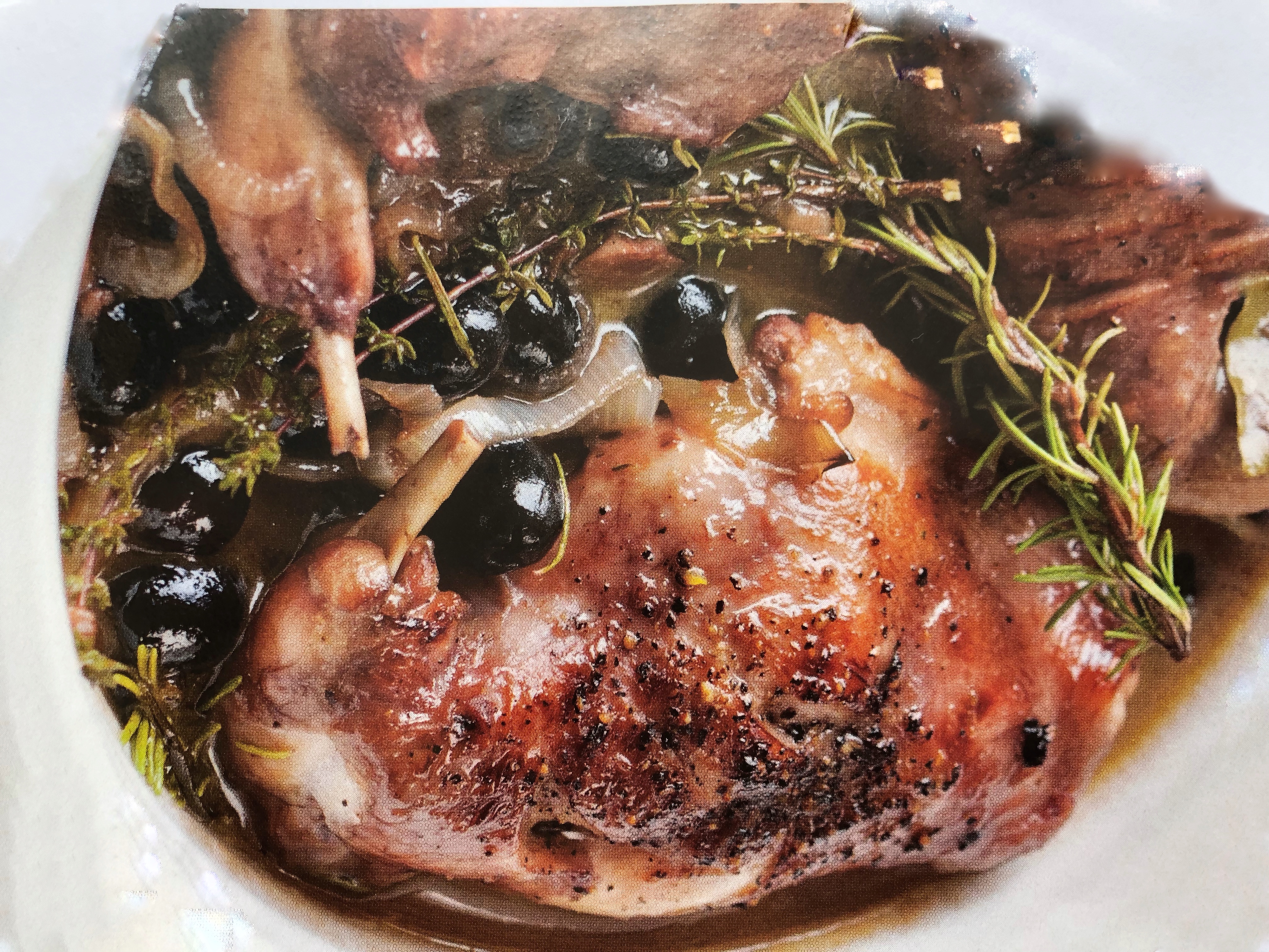 Králík na černých olivách