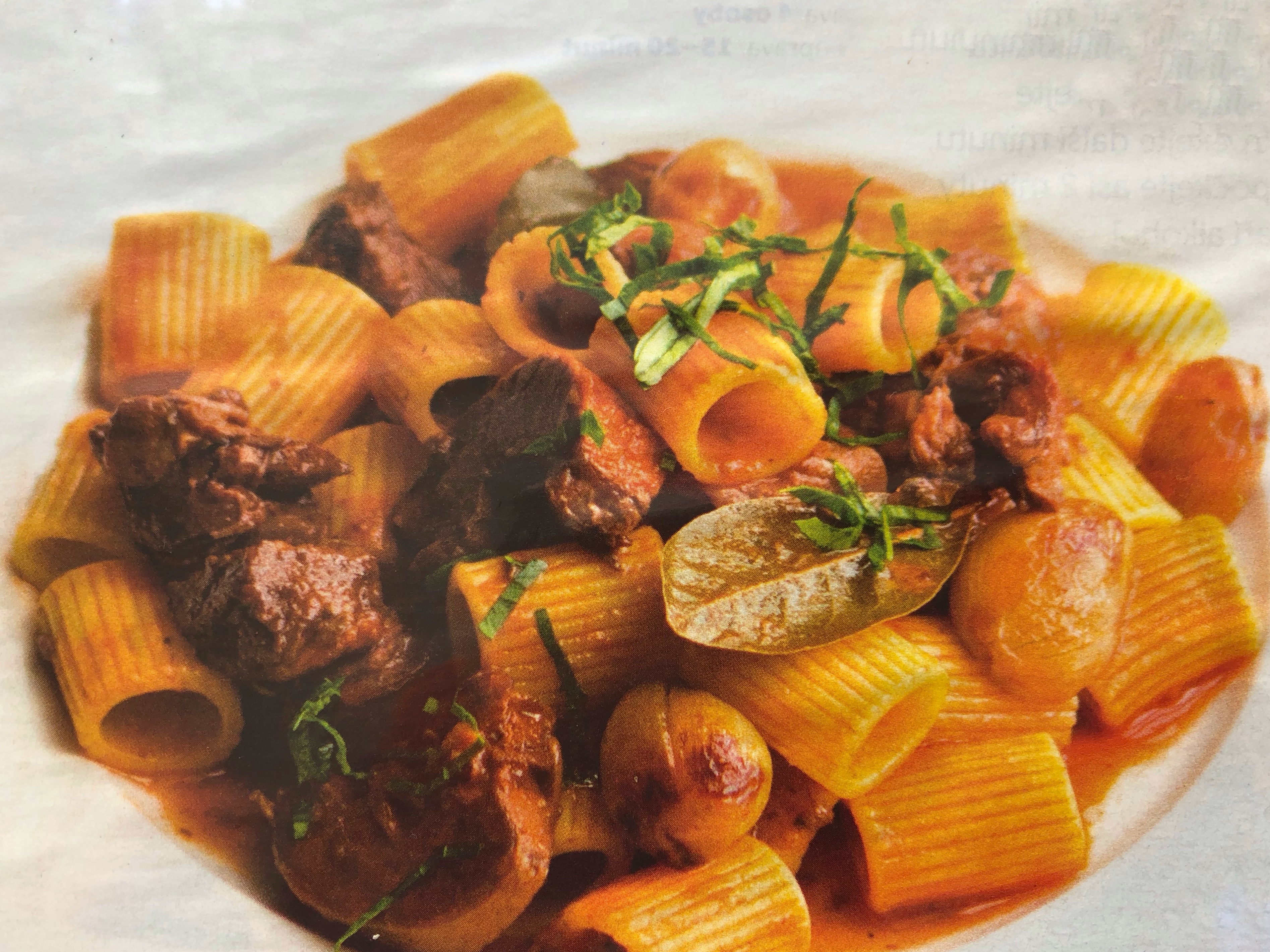 Rigatoni s kachním ragú