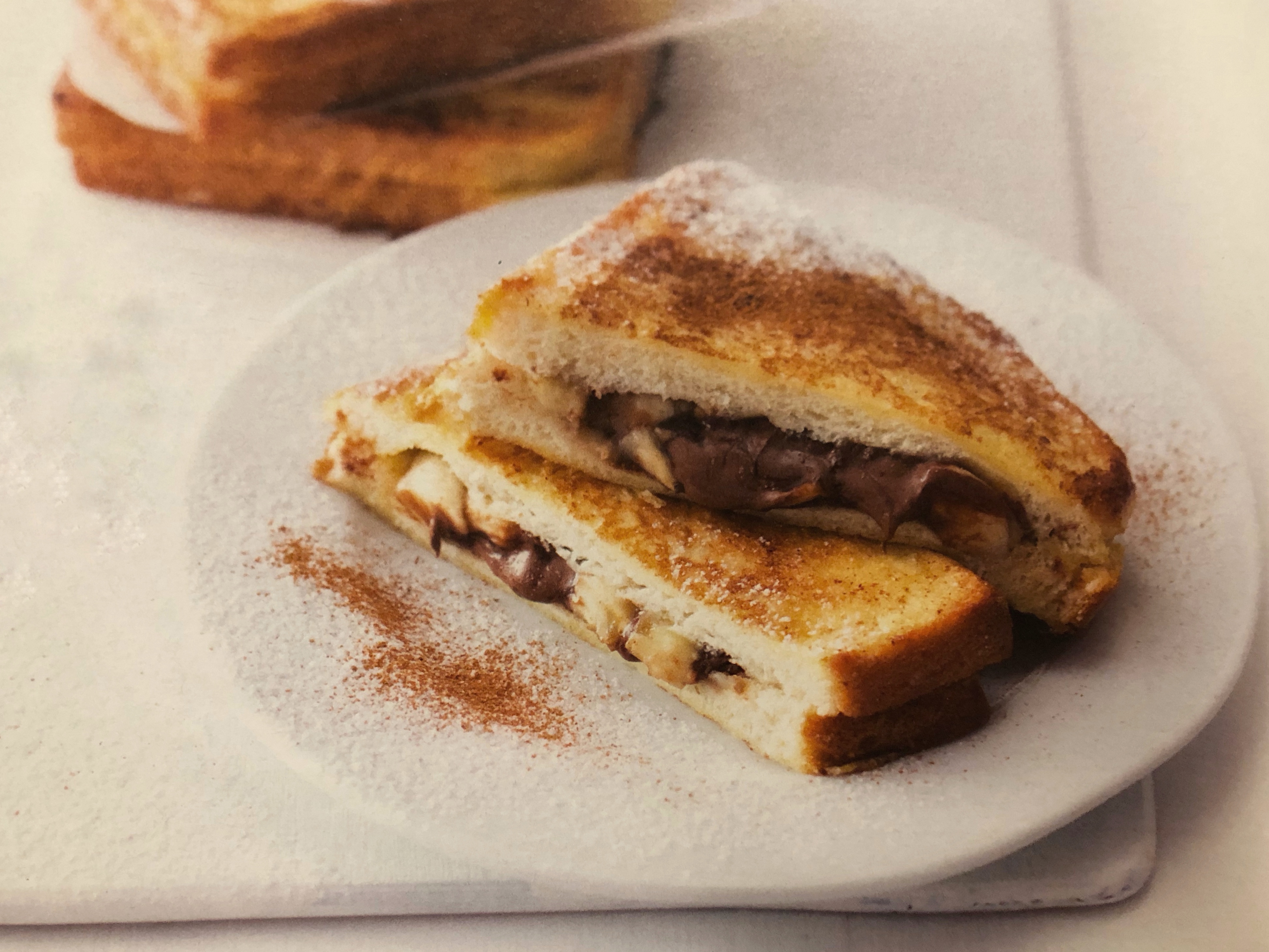 Čokoládovo-banánový sendvič