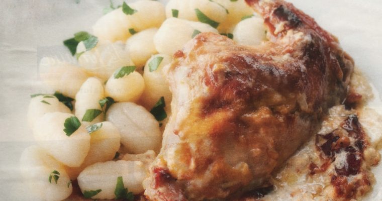 Králík na smetaně s hořčicí