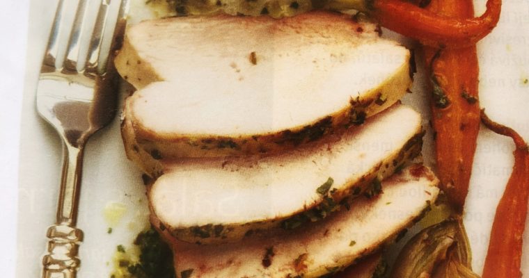 Krůtí prsa na šalotkách