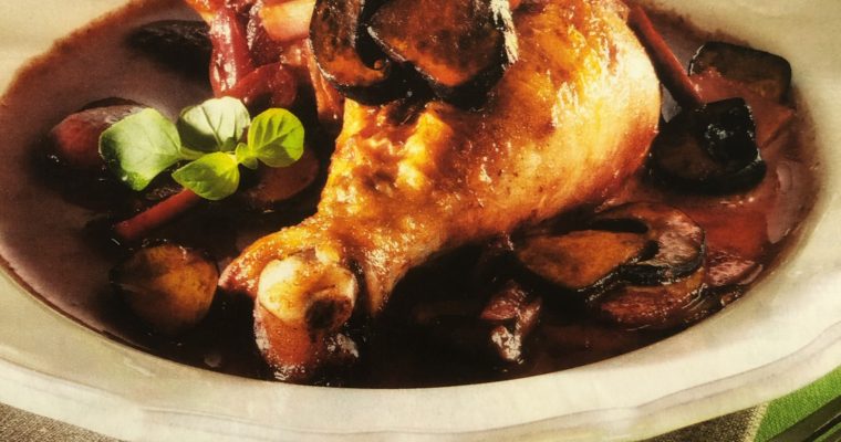 Kuře na žampionech po staročesku