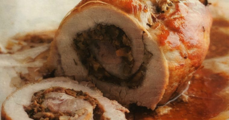 Vepřová roláda s houbovou nádivkou