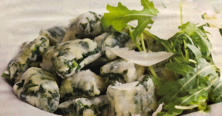 Bazalkovo-špenátové noky