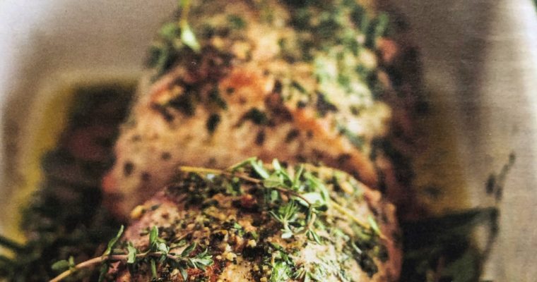 Vepřová pečeně s rozmarýnem a tymiánem