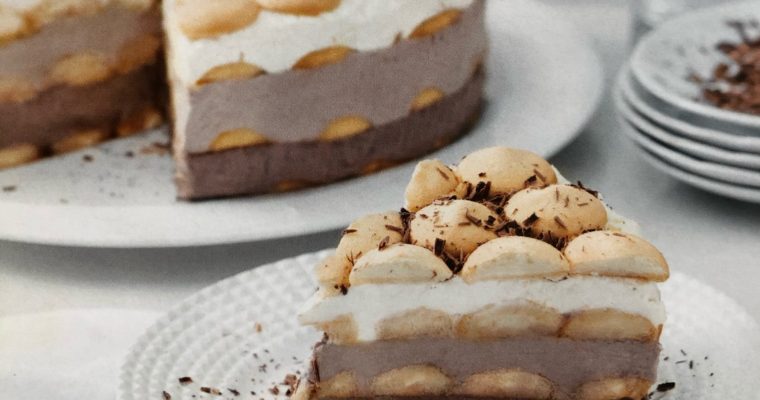 Nepečený piškotový dort