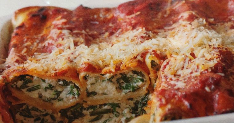 Špenátové cannelloni