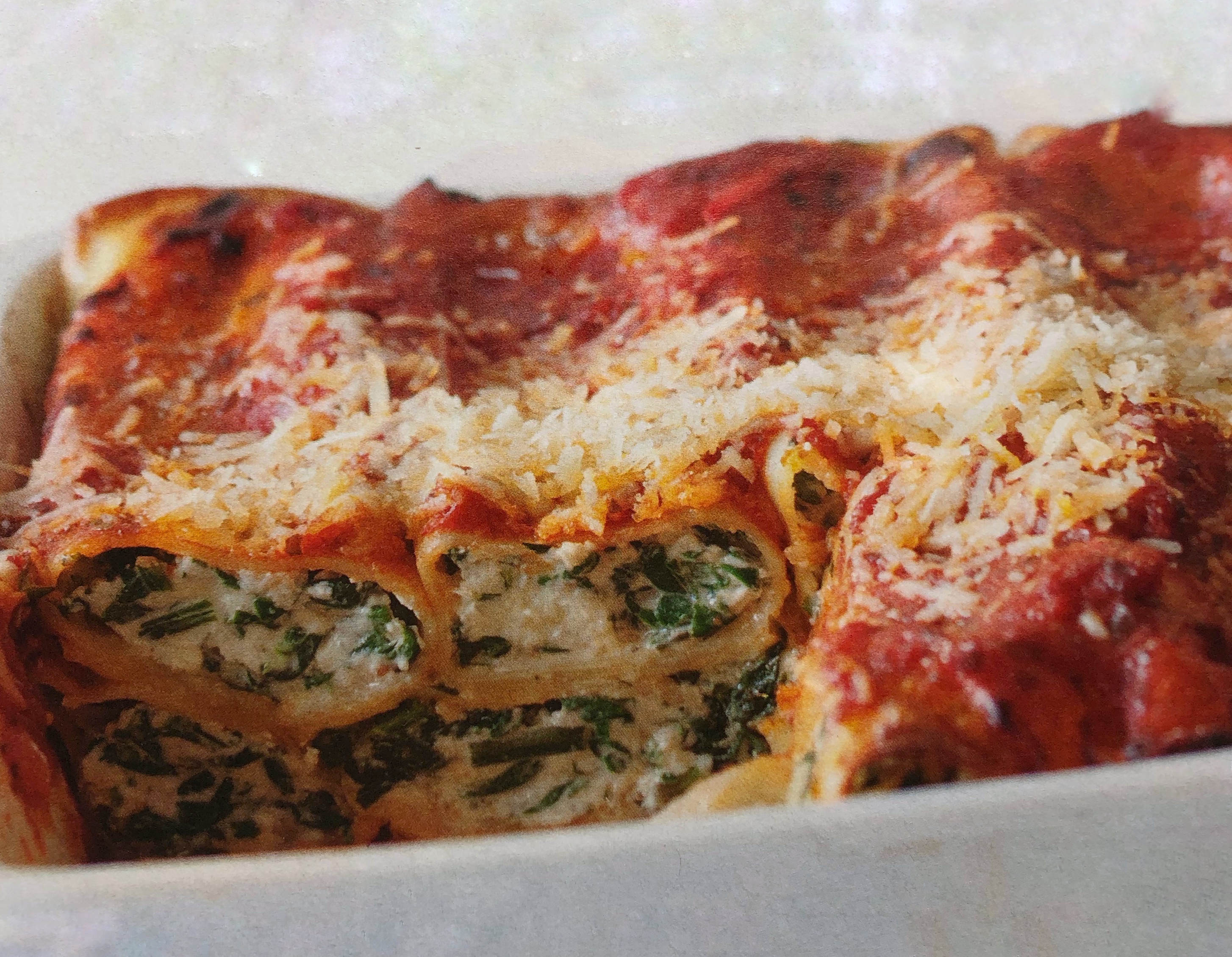 Špenátové cannelloni