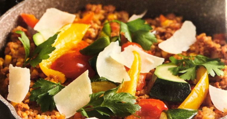 Mleté maso s bulgurem a zeleninou