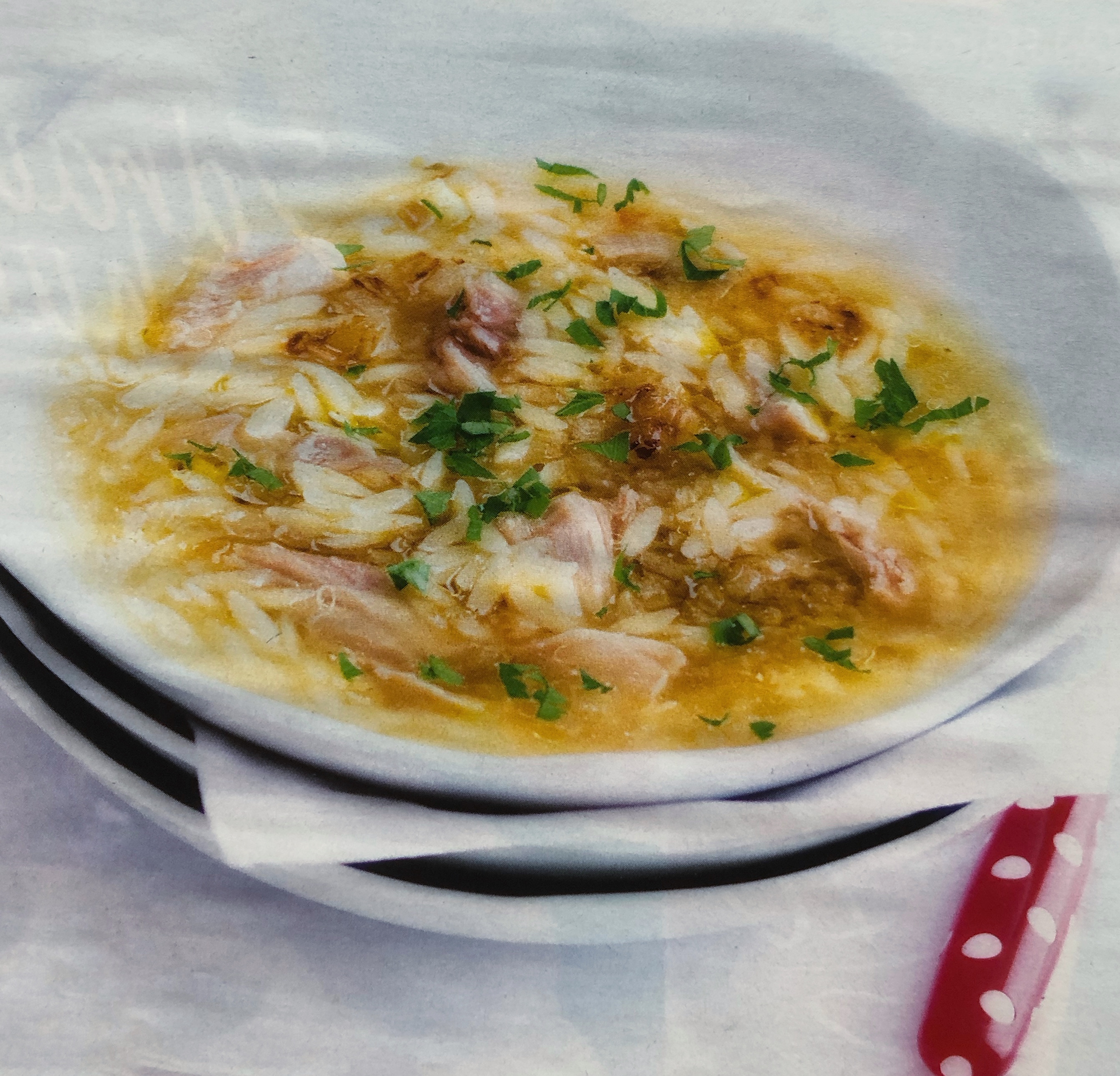 Kuřecí polévka s těstovinovou rýží