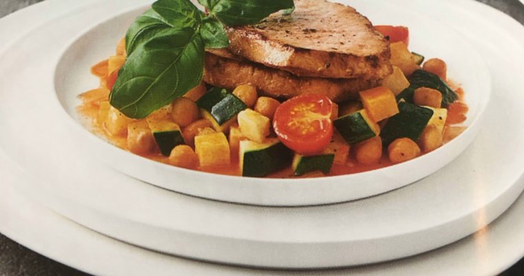 Vepřová pečeně s cizrnovým ragú