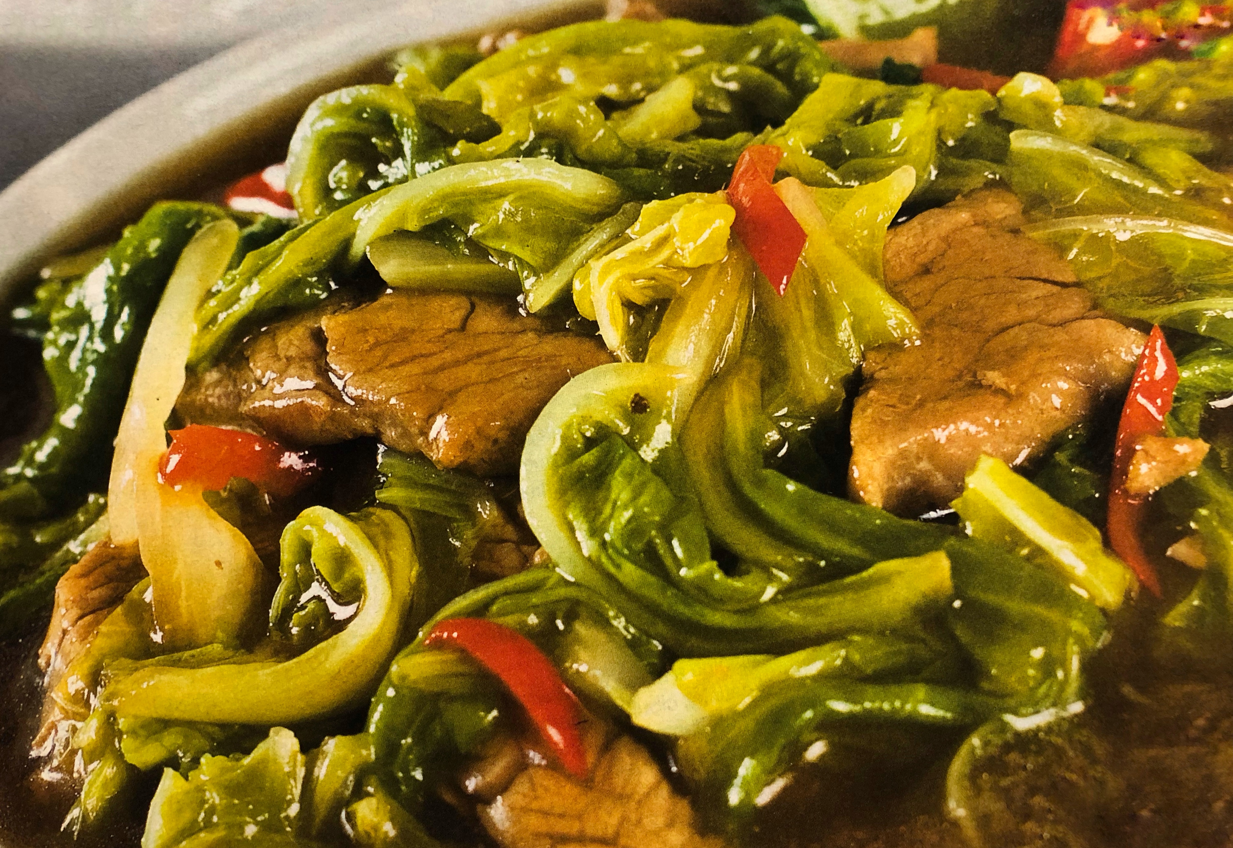 Pekingské zelí s vepřovým masem