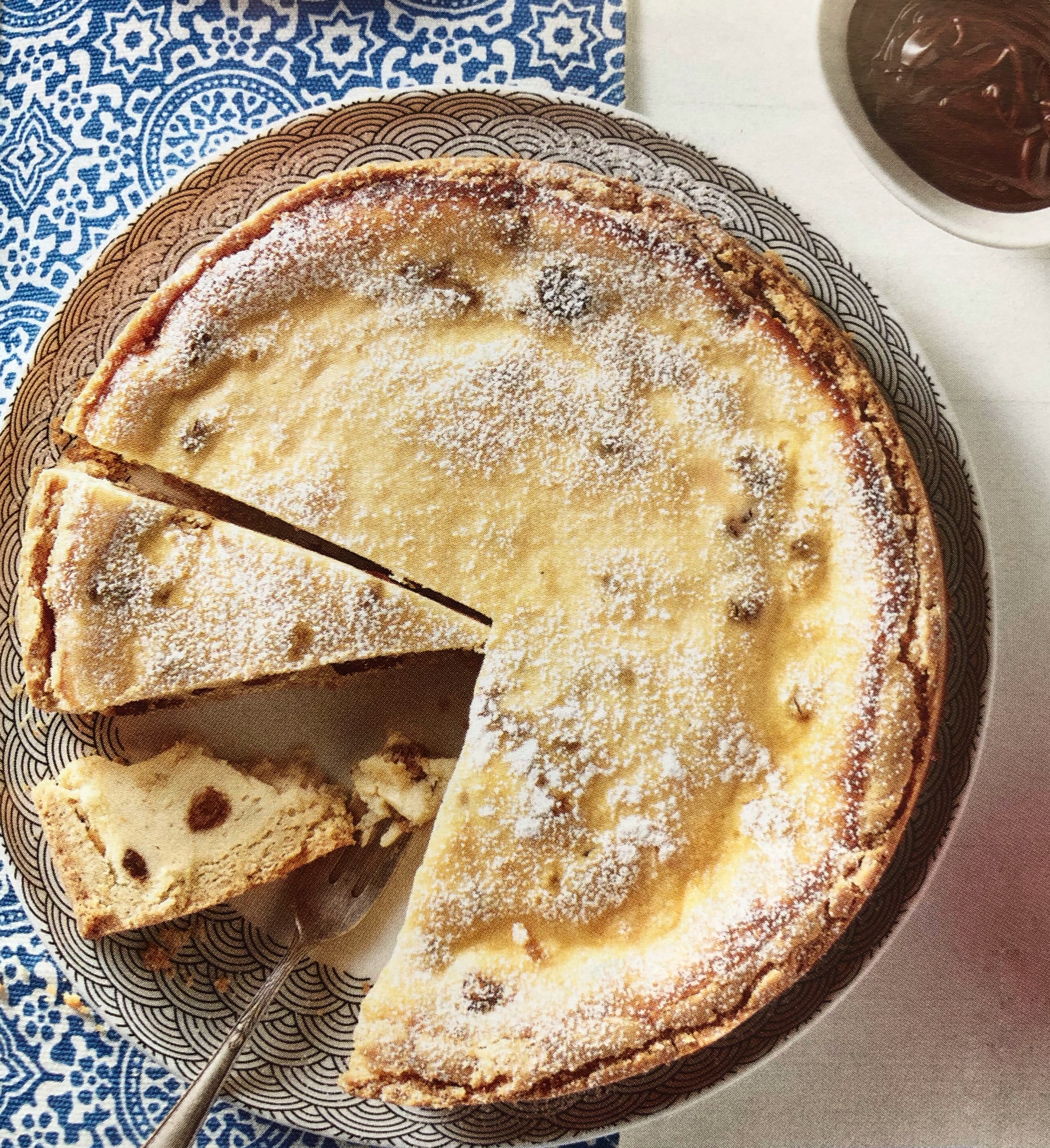 Tvarohový dort s čokoládovým přelivem