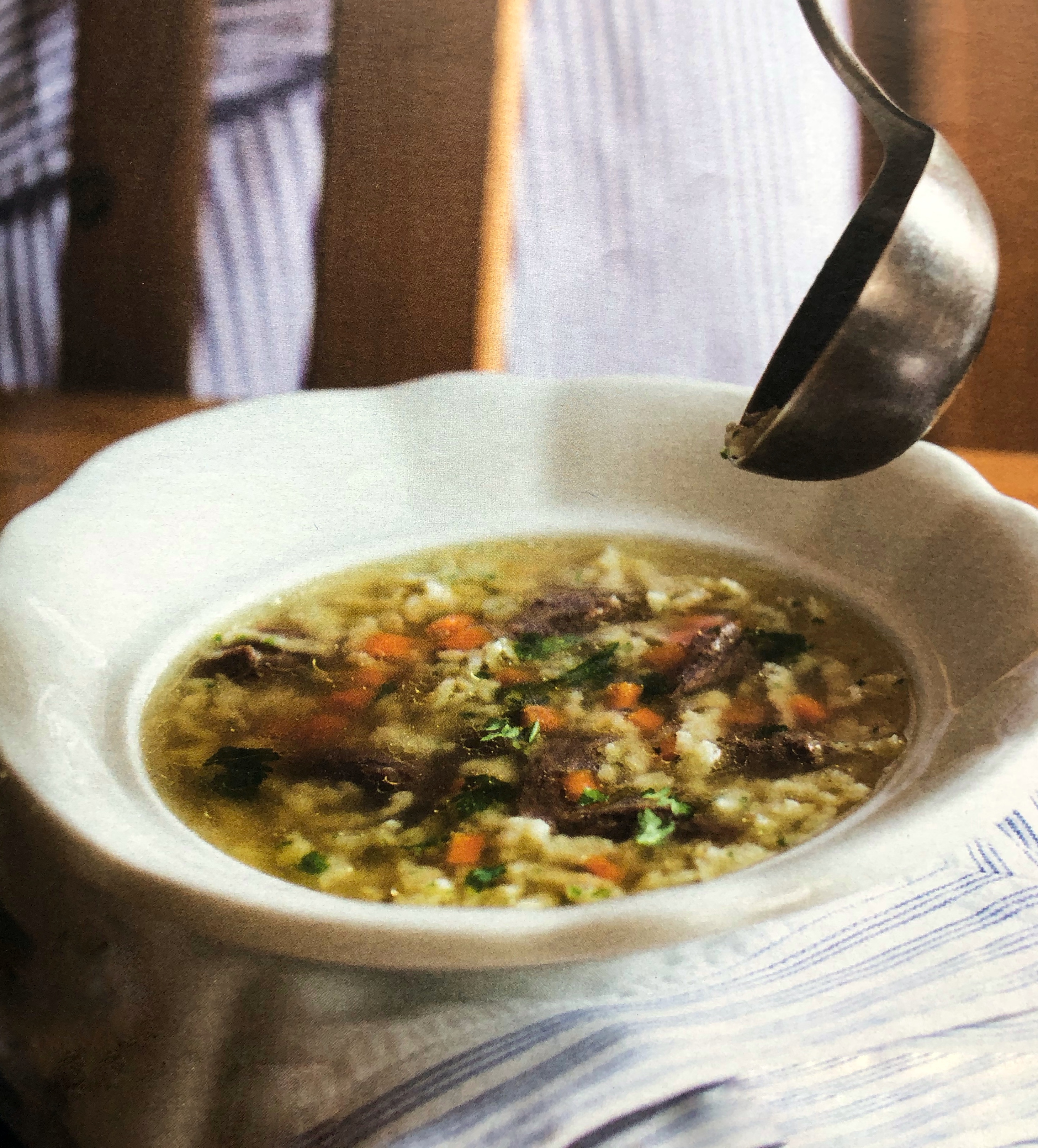 Hovězí vývar se strouháním