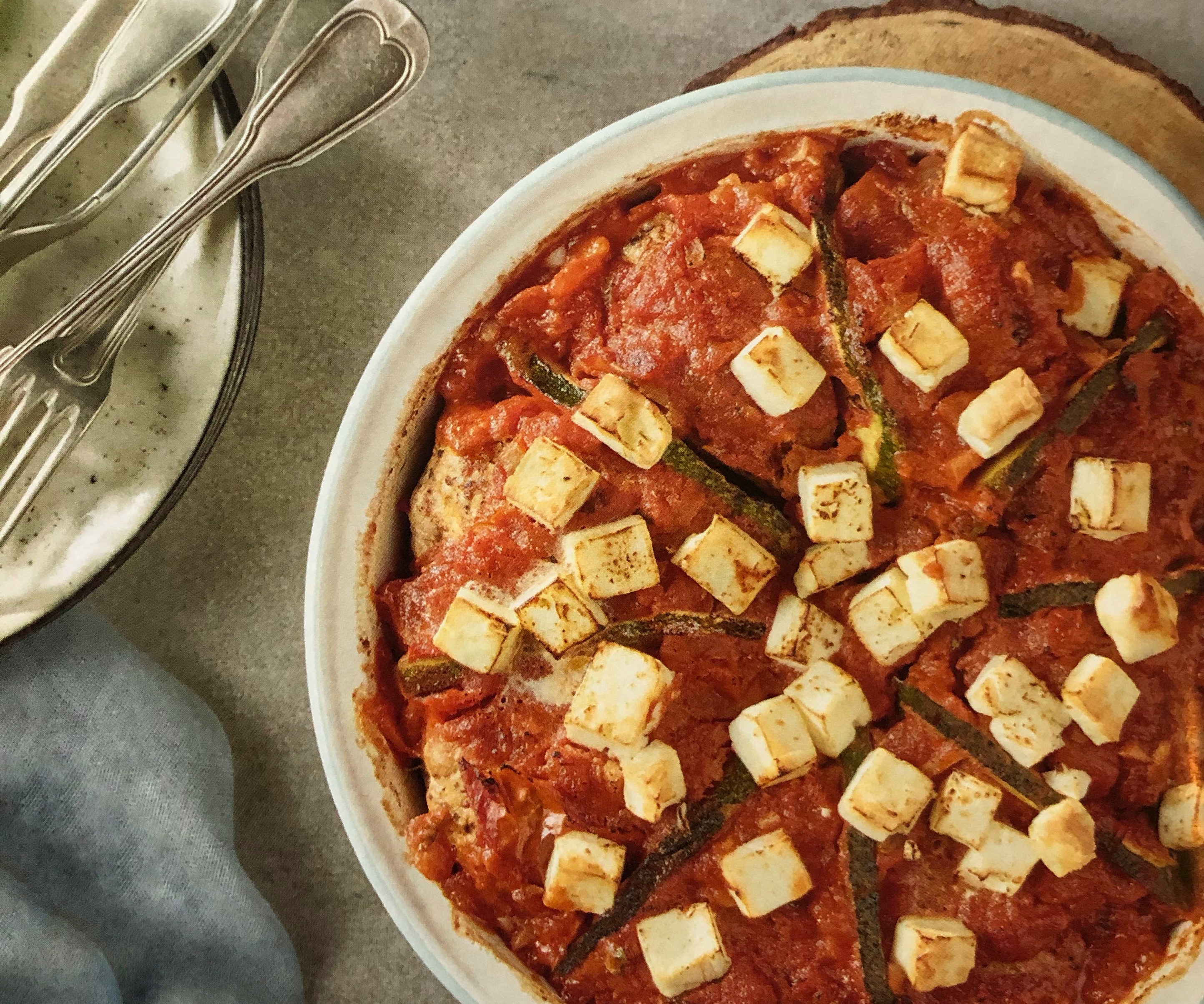 Zapečené mleté maso se sýrem feta