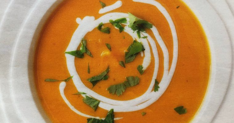 Mexická polévka ze sladkých brambor