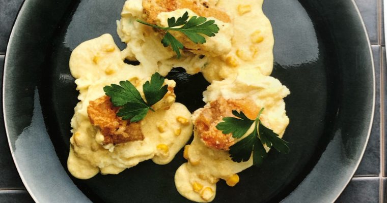 Křupavá kuřecí stehna s kukuřicí