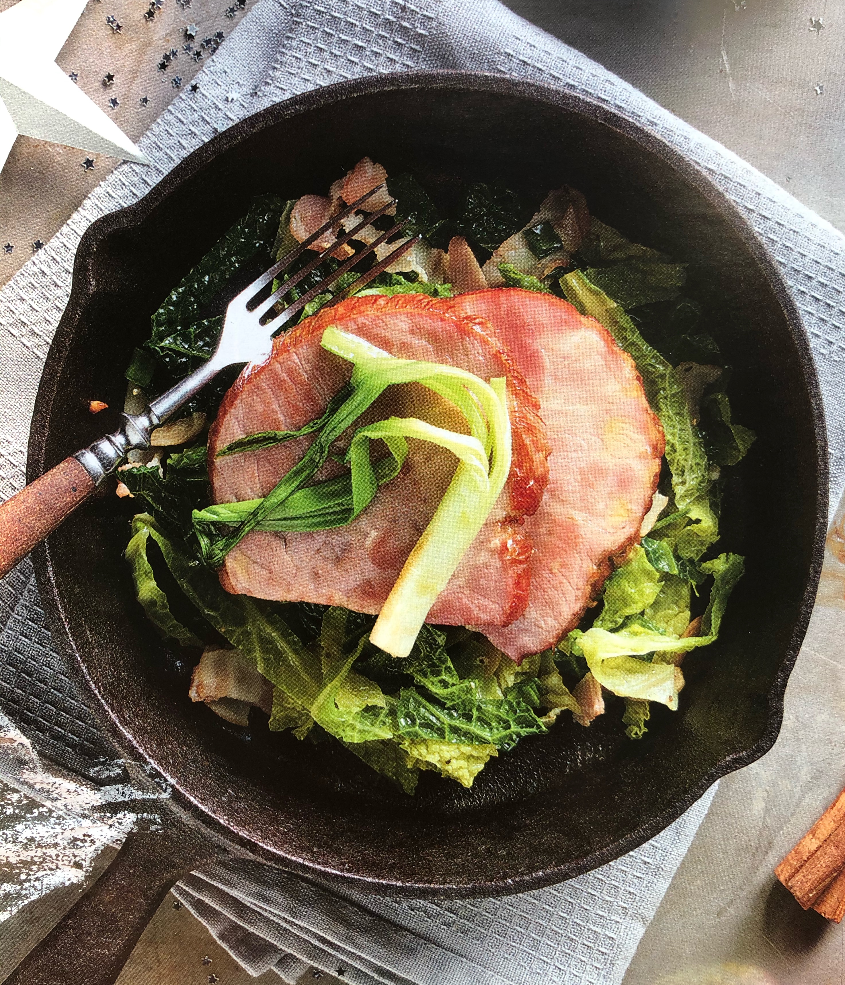 Uzená krkovice s kapustou