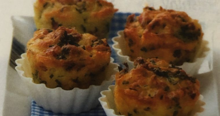 Bramborové muffiny se slaninou