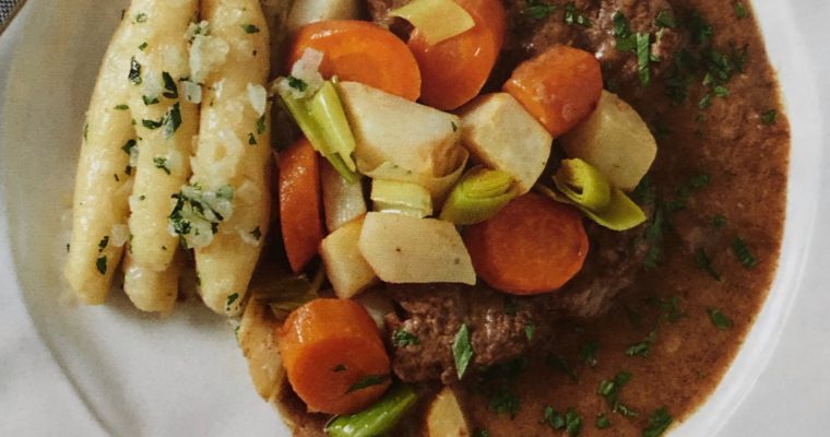 Rump steak s kořenovou zeleninou