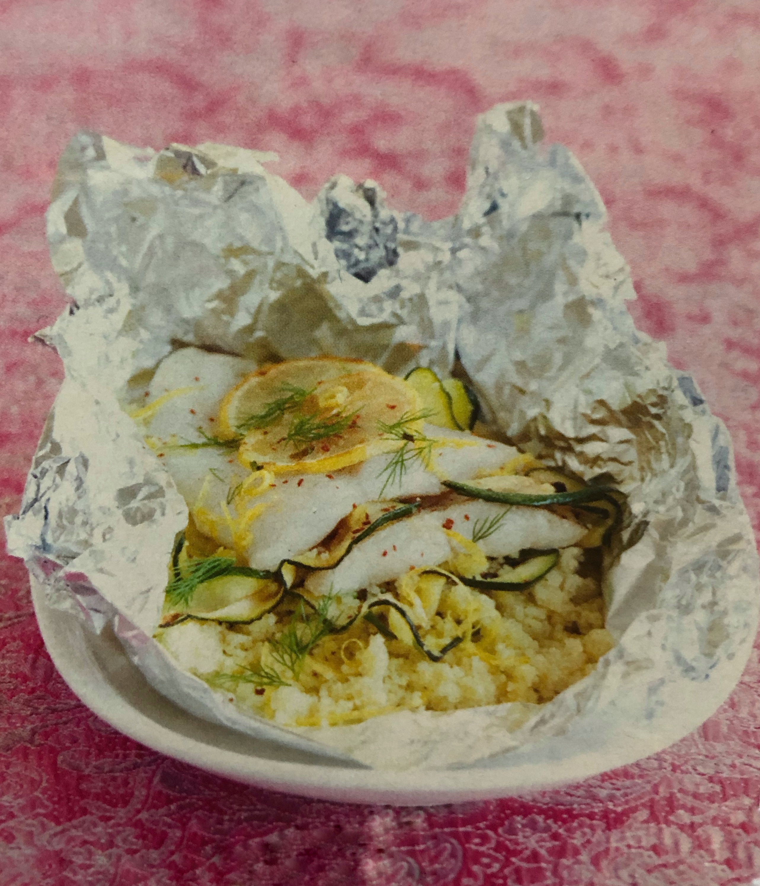 Kuskus s rybou v balíčku