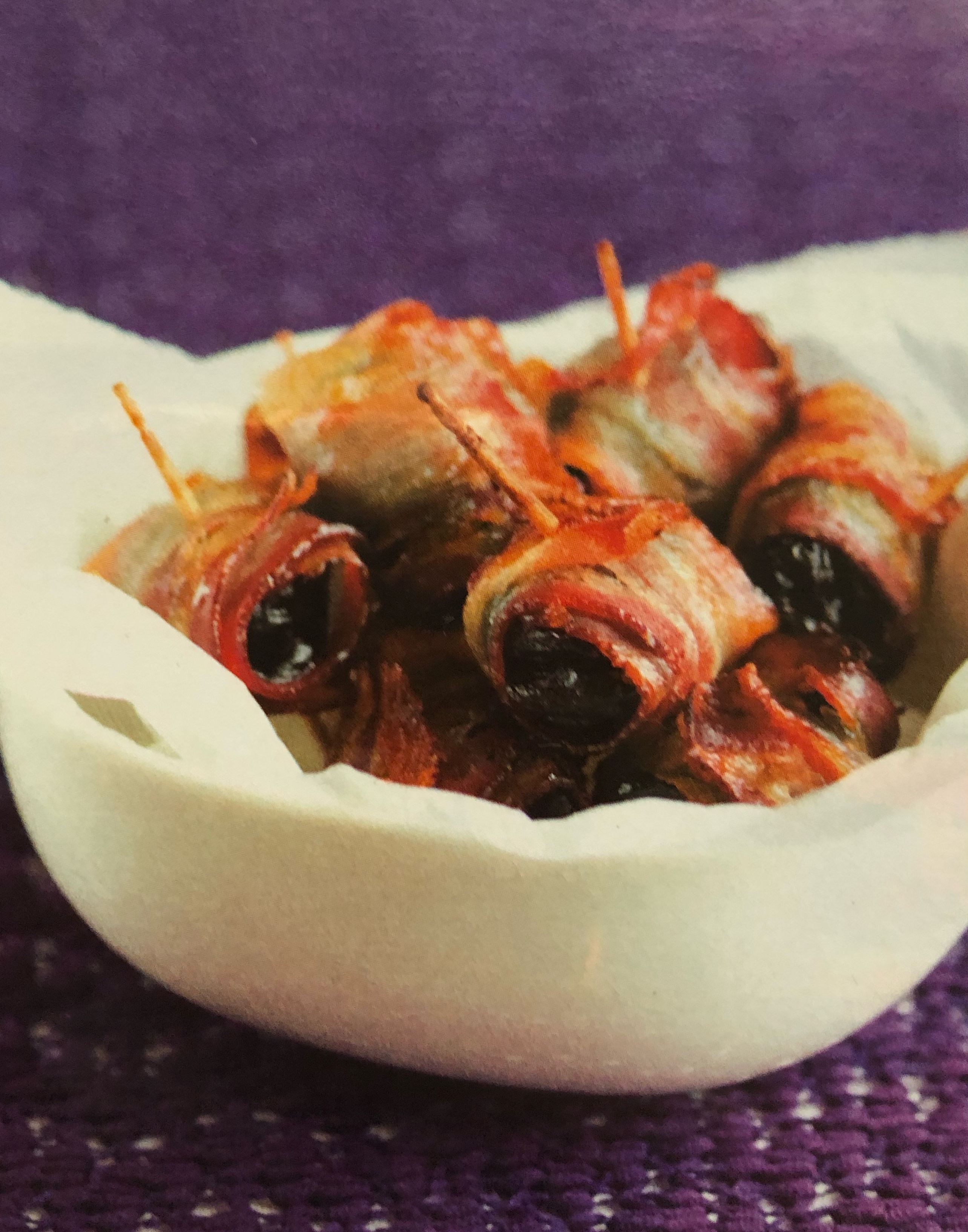 Marinované švestky se slaninou