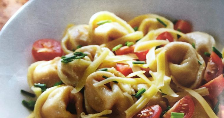 Dýňové tortelinky s pažitkovým máslem