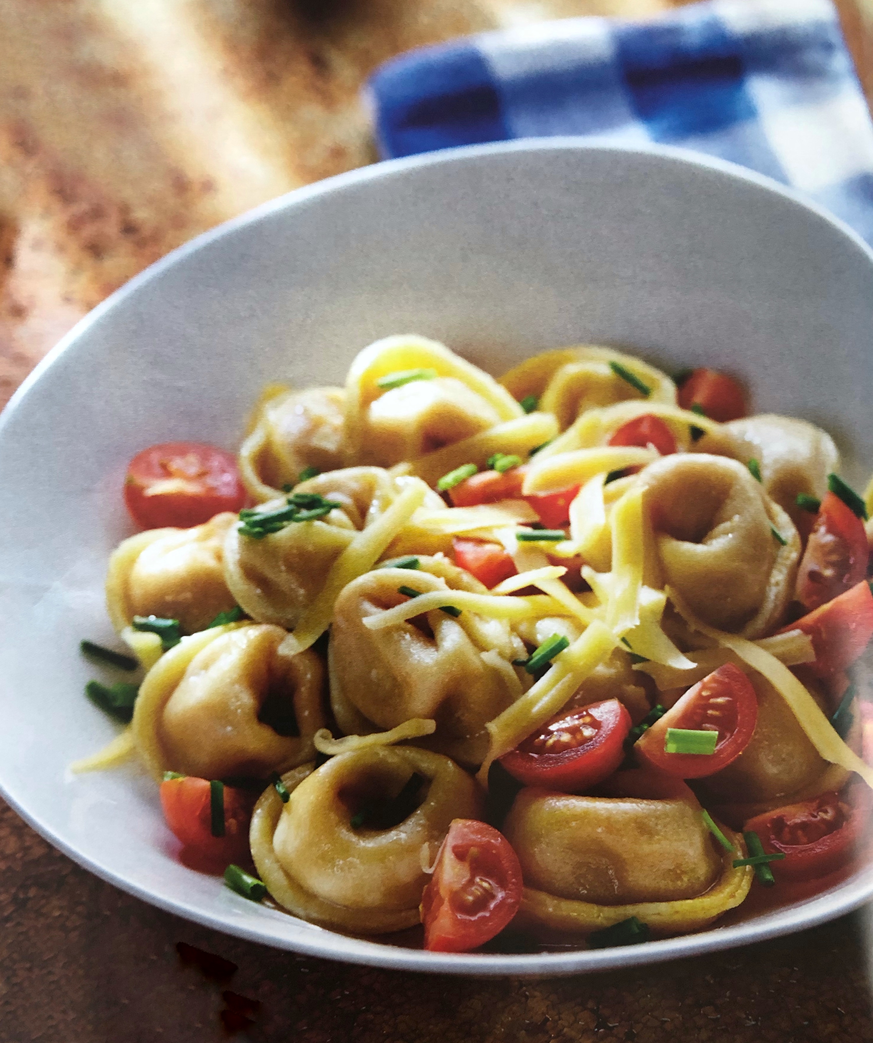 Dýňové tortelinky s pažitkovým máslem