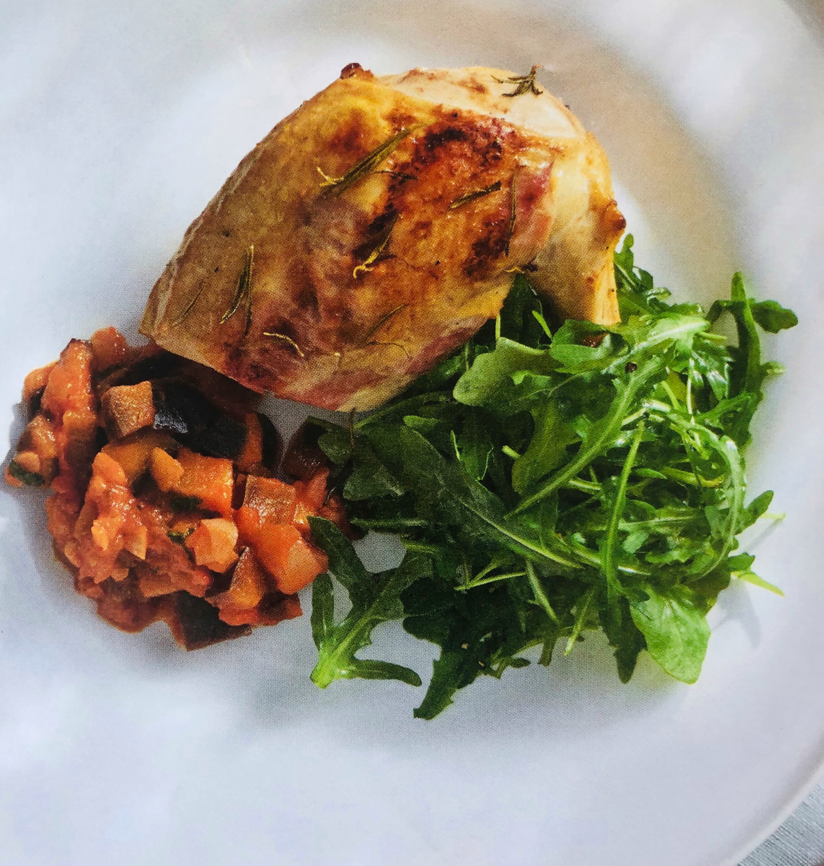 Kuře špikované šunkou a česnekem