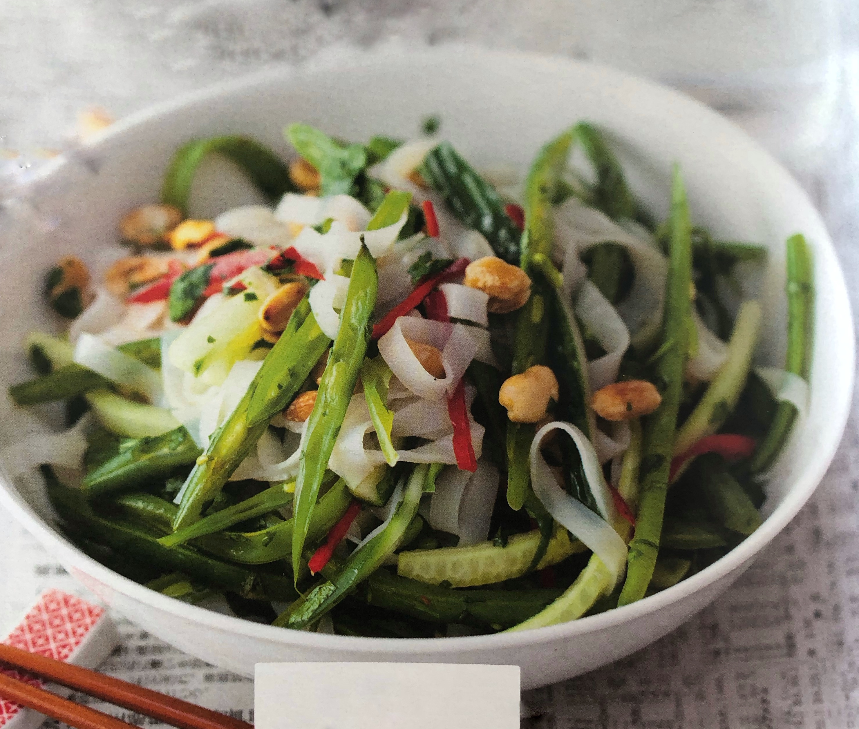 Limetkovo-mátové nudle