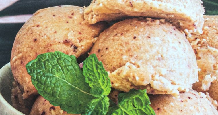 Nektarinková zmrzlina bez mléka