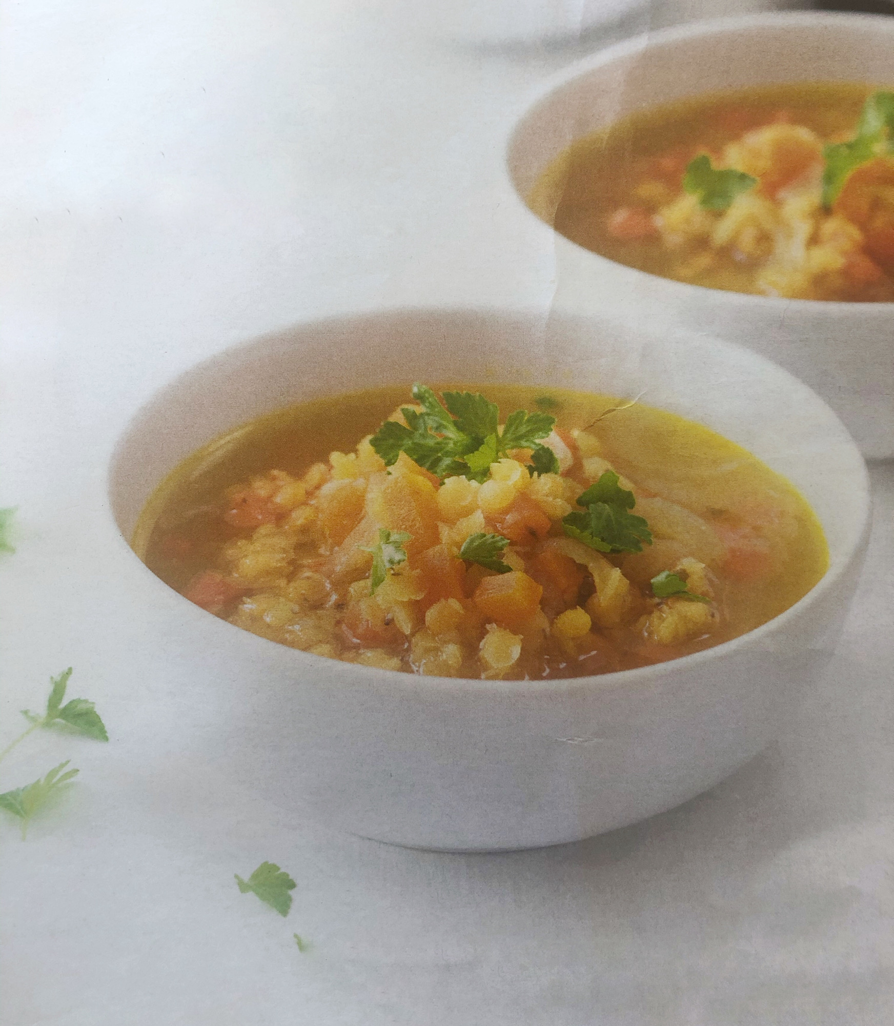 Polévka s červenou čočkou a mrkví