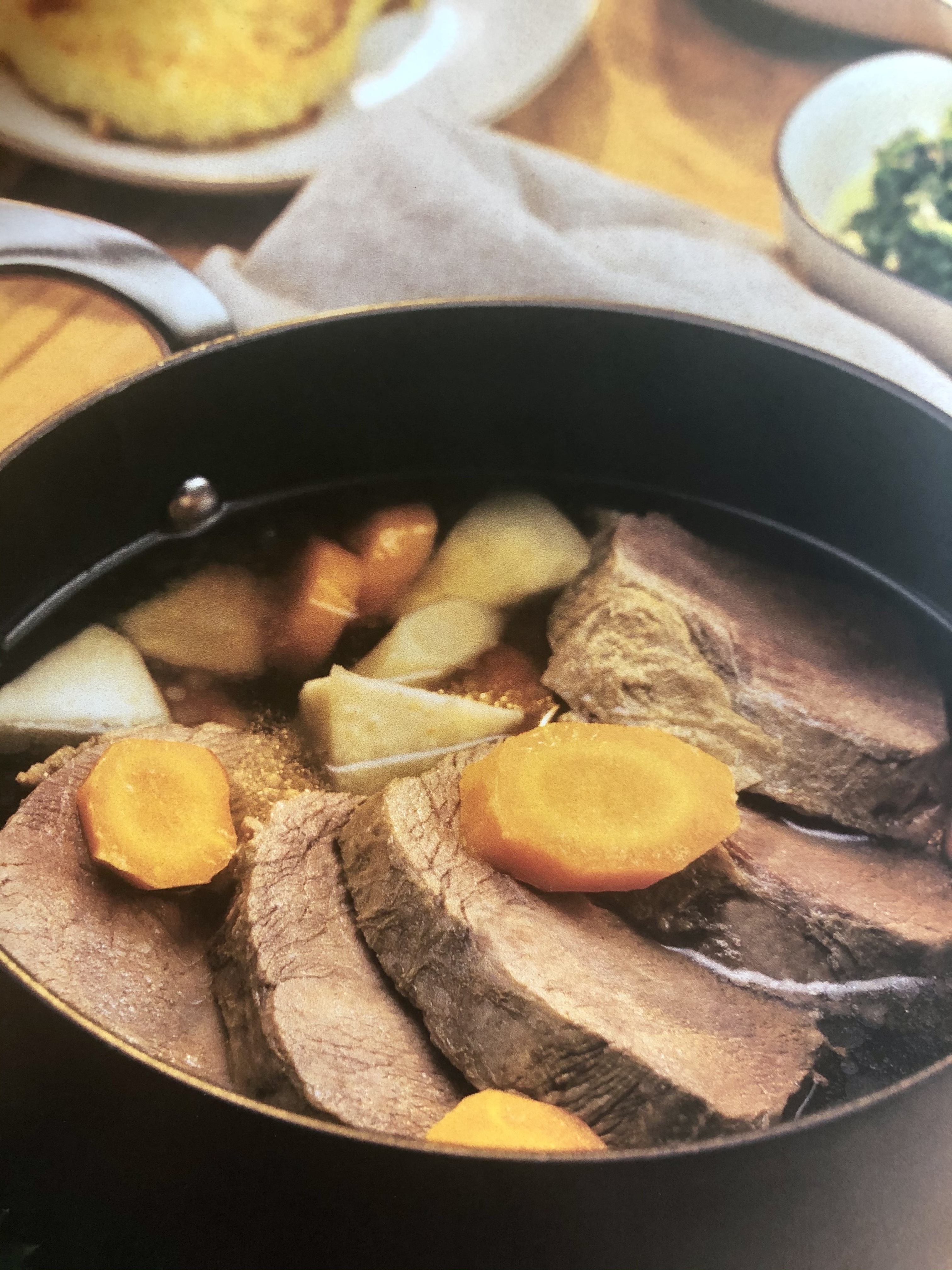 Vařená plec s rösti a špenátem